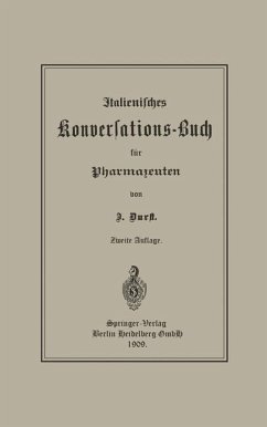 Italienisches Konversations-Buch für Pharmazeuten (eBook, PDF) - Durst, Jürgen