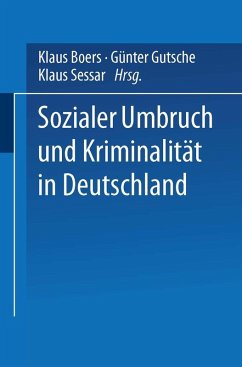 Cover Sozialer Umbruch und Kriminalität in Deutschland (eBook, PDF)