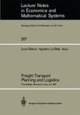 Freight Transport Planning and Logistics (eBook, PDF)