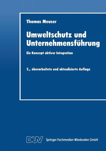 Umweltschutz und Unternehmensführung (eBook, PDF) Umweltschutz und Unternehmensführung (eBook, PDF)