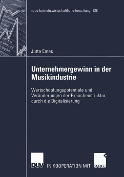 Cover Unternehmergewinn in der Musikindustrie (eBook, PDF)