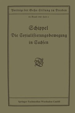 Cover Die Sozialisierungsbewegung in Sachsen (eBook, PDF)