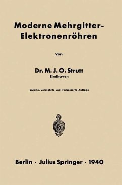 Moderne Mehrgitter-Elektronenröhren (eBook, PDF) - Strutt, Na