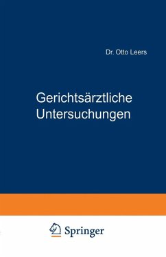 Cover Gerichtsärztliche Untersuchungen (eBook, PDF)