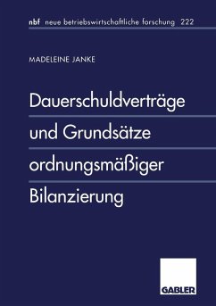 Dauerschuldverträge und Grundsätze ordnungsmäßiger Bilanzierung (eBook, PDF) - Janke, Madeleine