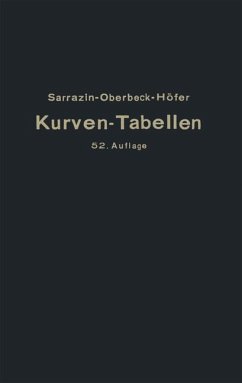 Taschenbuch zum Abstecken von Kreisbogen mit und ohne Übergangsbogen für Eisenbahnen, Straßen u. Kanäle (eBook, PDF) - Sarrazin, Otto; Oberbeck, H.; Höfer, Max
