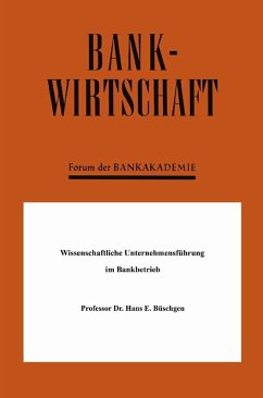 Cover Wissenschaftliche Unternehmensführung im Bankbetrieb (eBook, PDF)
