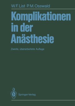 Cover Komplikationen in der Anästhesie (eBook, PDF)