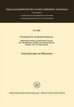 Untersuchungen an Ribosomen (eBook, PDF) - Amelunxen, Ferdinand