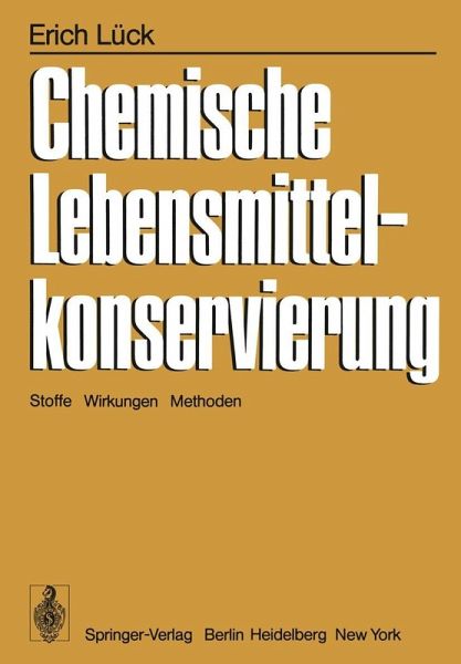Chemische Lebensmittelkonservierung (eBook, PDF)