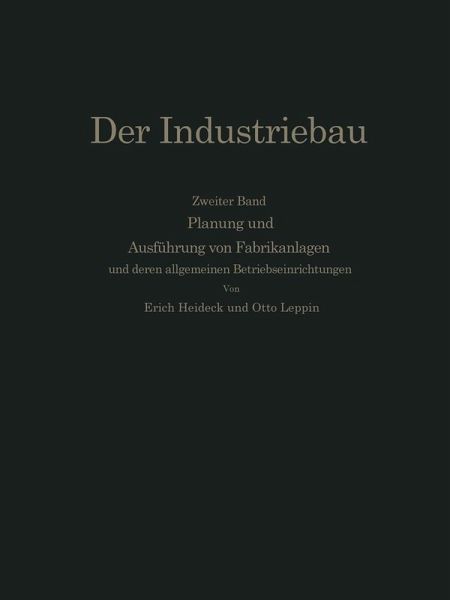 Planung und Ausführung von Fabrikanlagen (eBook, PDF)