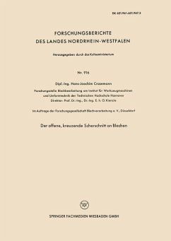 Cover Der offene, kreuzende Scherschnitt an Blechen (eBook, PDF)