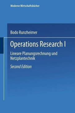 Lineare Planungsrechnung und Netzplantechnik (eBook, PDF) - Runzheimer, Bodo
