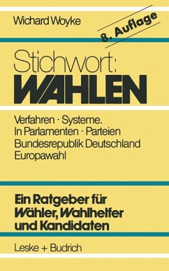 Cover Stichwort: Wahlen (eBook, PDF)