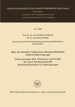 Über die schnellen Teilprozesse photosensibilisierter Substrat-Übertragungen (eBook, PDF) - Gollnick, Klaus