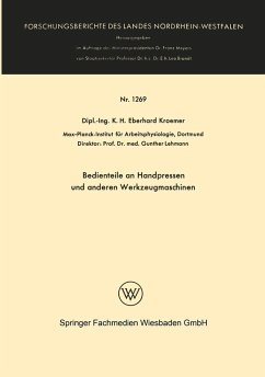 Bedienteile an Handpressen und anderen Werkzeugmaschinen (eBook, PDF) - Wode, Henning