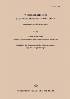 Cover Behebung der Störungen vitaler Lebensvorgänge und ihrer Folgestörungen (eBook, PDF)