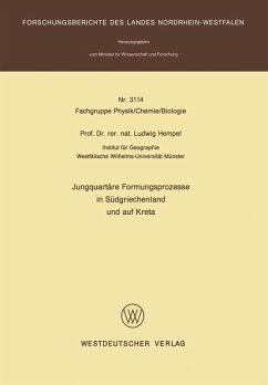 Jungquartäre Formungsprozesse in Südgriechenland und auf Kreta (eBook, PDF) - Hempel, Ludwig