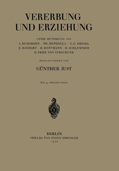 Vererbung und Erziehung (eBook, PDF)