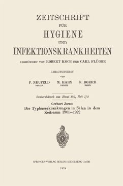 Die Typhuserkrankungen in Salza in dem Zeitraum 1901-1922 (eBook, PDF) Cover Die Typhuserkrankungen in Salza in dem Zeitraum 1901-1922 (eBook, PDF)