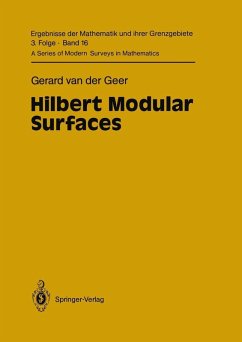 Hilbert Modular Surfaces (eBook, PDF) - Geer, Gerard Van Der