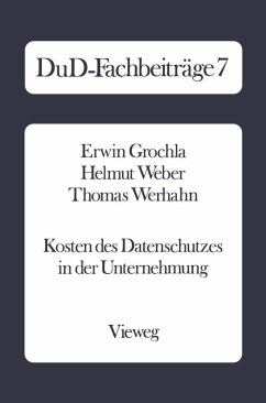 Cover Kosten des Datenschutzes in der Unternehmung (eBook, PDF)