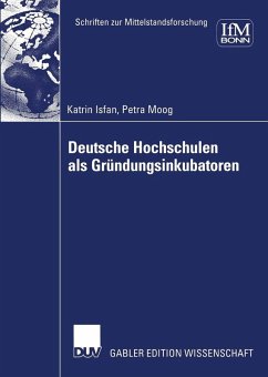 Deutsche Hochschulen als Gründungsinkubatoren (eBook, PDF) - Isfan, Katrin; Moog, Petra