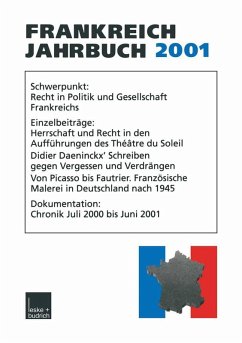 Frankreich-Jahrbuch 2001 (eBook, PDF) - Asholt, Wolfgang; Bock, Hans Manfred; Christadler, Mariluise; Kimmel, Adolf; Kolboom, Ingo; Pitch, Robert; Uterwerde, Henrik