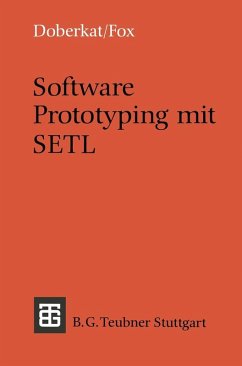 Software Prototyping mit SETL (eBook, PDF) - Doberkat, Ernst-Erich; Fox, Dietmar
