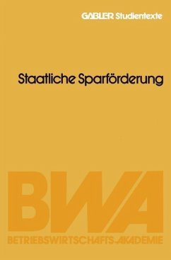Cover Anlageformen - Staatliche Sparförderung (eBook, PDF)