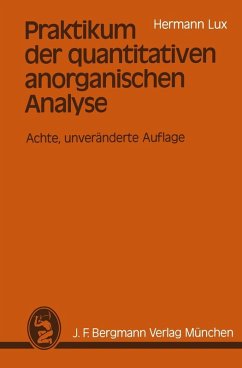Cover Praktikum der quantitativen anorganischen Analyse (eBook, PDF)
