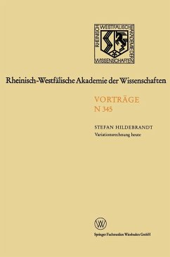Cover Variationsrechnung heute (eBook, PDF)
