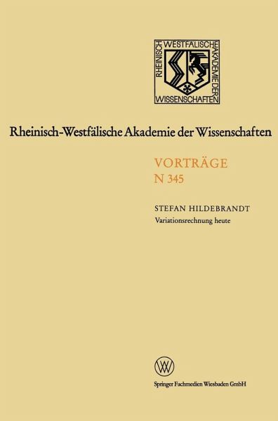 Variationsrechnung heute (eBook, PDF)