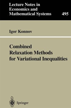 Combined Relaxation Methods for Variational Inequalities (eBook, PDF) - Konnov, Igor
