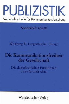 Cover Die Kommunikationsfreiheit der Gesellschaft (eBook, PDF)