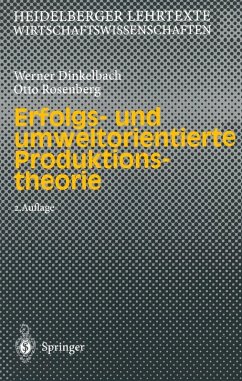 Cover Erfolgs- und umweltorientierte Produktionstheorie (eBook, PDF)