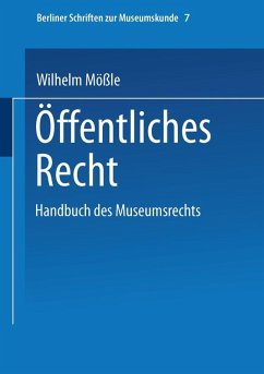 Cover Handbuch des Museumsrechts 7: Öffentliches Recht (eBook, PDF)
