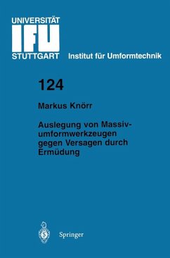 Cover Auslegung von Massivumformwerkzeugen gegen Versagen durch Ermüdung (eBook, PDF)