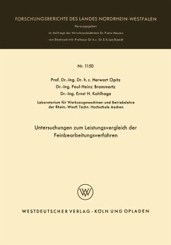 Cover Untersuchungen zum Leistungsvergleich der Feinbearbeitungsverfahren (eBook, PDF)
