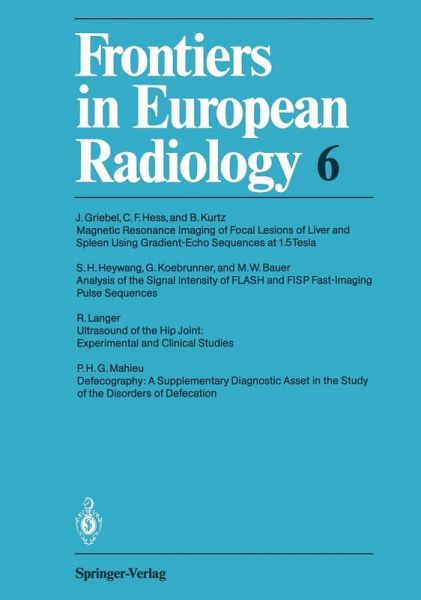 Frontiers in European Radiology (eBook, PDF)