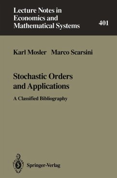 Stochastic Orders and Applications (eBook, PDF) - Mosler, Karl; Scarsini, Marco