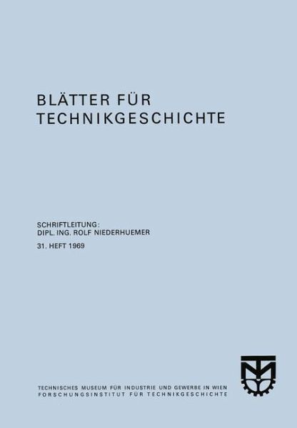 Blätter für Technikgeschichte (eBook, PDF)