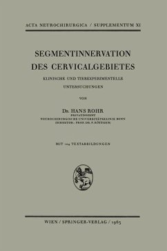 Segmentinnervation des Cervicalgebietes (eBook, PDF) - Rohr, H.