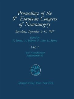Proceedings of the 8th European Congress of Neurosurgery Barcelona, September 6-11, 1987 (eBook, PDF)