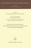 Definition und Prüfung von Kriterien zur Bestimmung systematischer und zufälliger Fehler von Drei-Koordinaten-Meßgeräten (eBook, PDF)