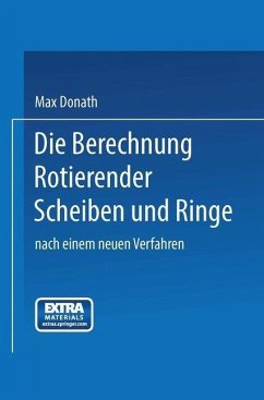 Cover Die Berechnung rotierender Scheiben und Ringe (eBook, PDF)