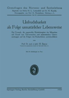 Unfruchtbarkeit als Folge unnatürlicher Lebensweise (eBook, PDF) - Stieve, Hermann Et