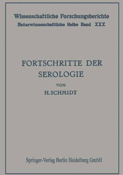 Fortschritte der Serologie (eBook, PDF) Fortschritte der Serologie (eBook, PDF)