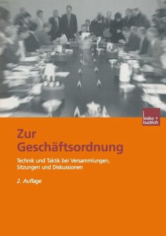 Zur Geschäftsordnung (eBook, PDF) - Meier, Hermann