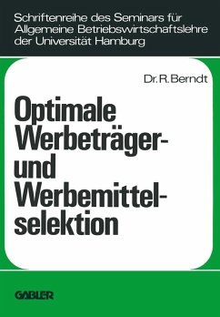 Cover Optimale Werbeträger- und Werbemittelselektion (eBook, PDF)